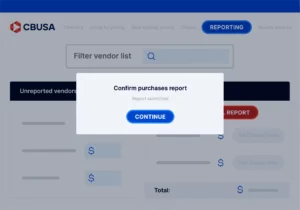 CBUSA reporting screen step 5