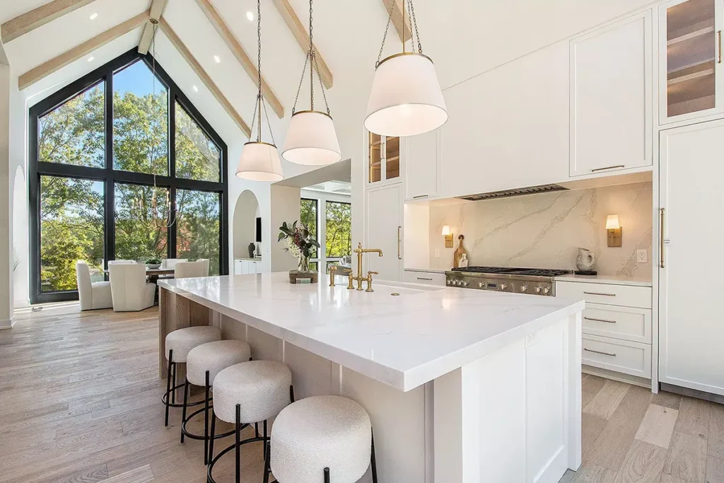 Interior kitchen island
