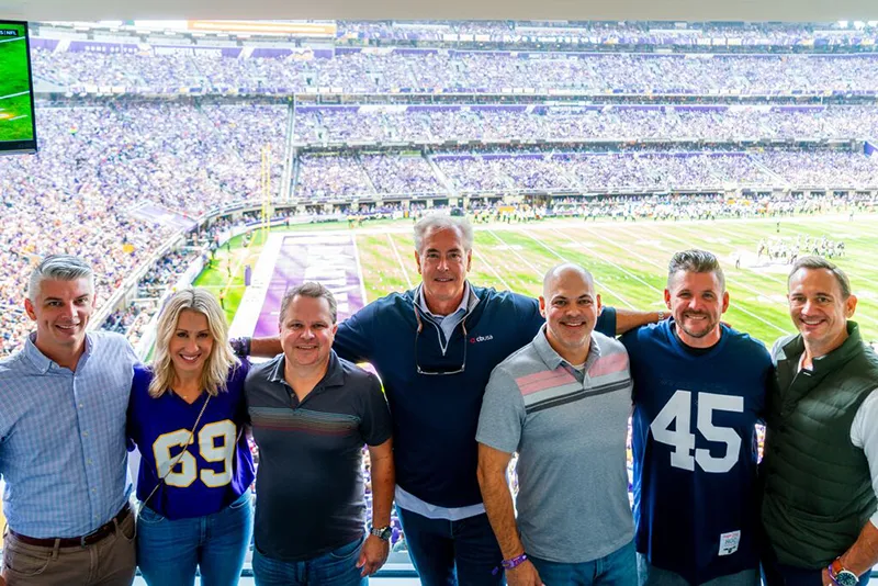 Group of people at a sports game