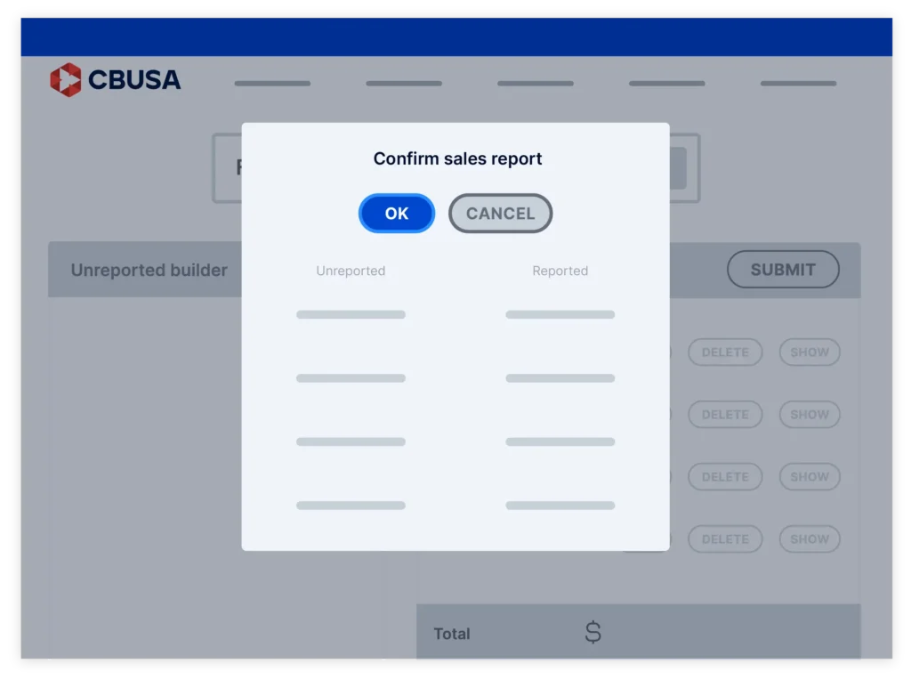 CBUSA Vendor Reporting Step 3