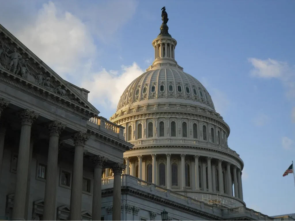Top of United States capitol