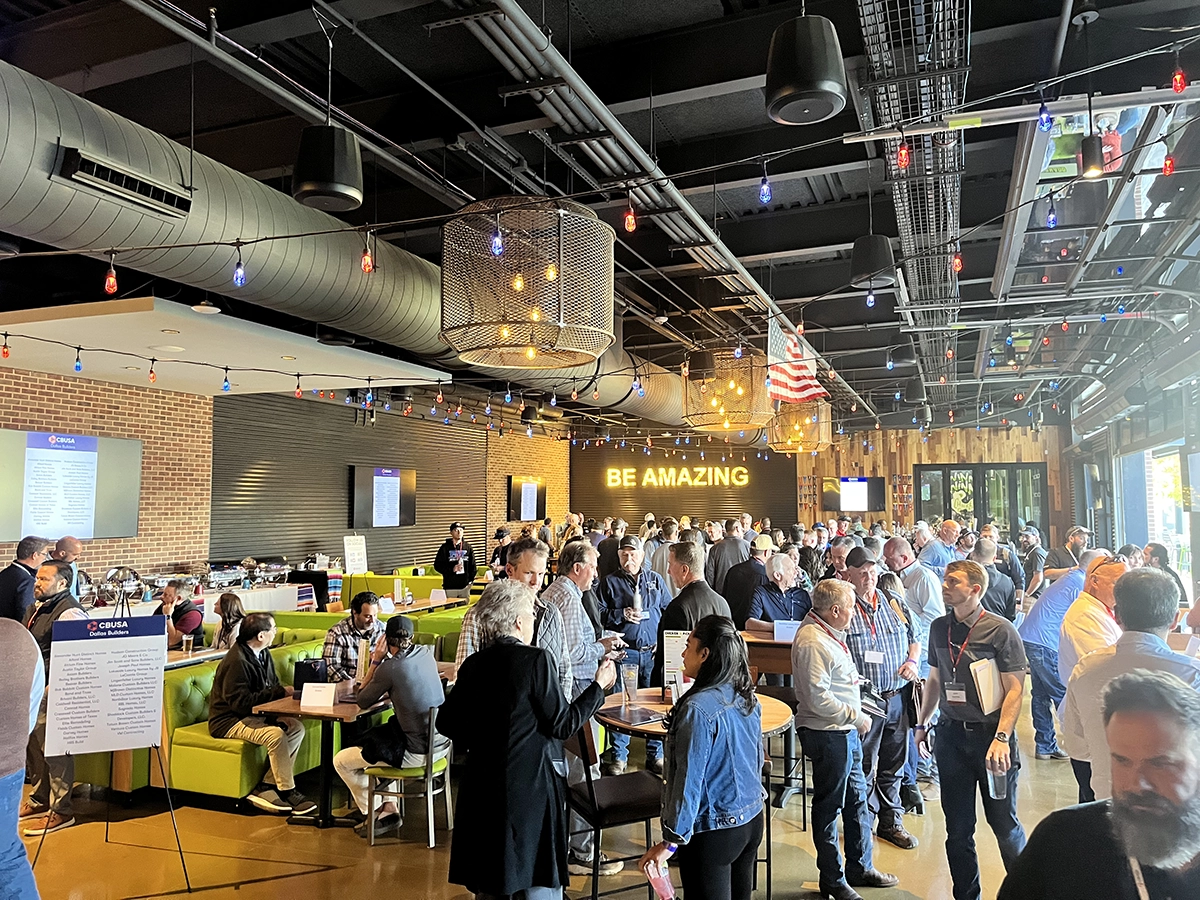 CBUSA members networking during a chapter event with builders and industry partners.